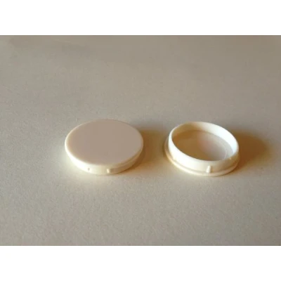 Image of Hinge and Bracket Supplies 10 x 35mm Cream Cupboard Hole Covers
