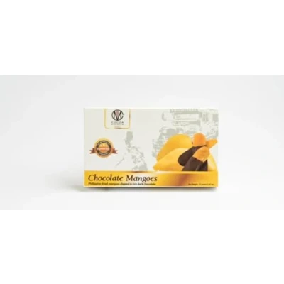 Image of COCOA MONSTER Chocolate Mangoes 70g/Sweet Dried Mango Covered Fruit Snack with Dark Chocolate, Vegan Friendly