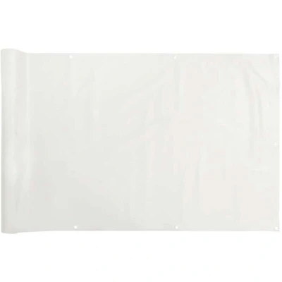 Image of vidaXL Balcony Privacy Screen White 500x90 cm PVC
