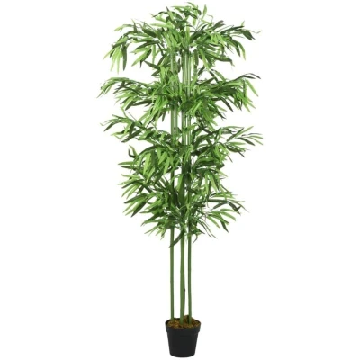 Image of vidaXL Artificial Bamboo Tree 864 Leaves 180 cm Green