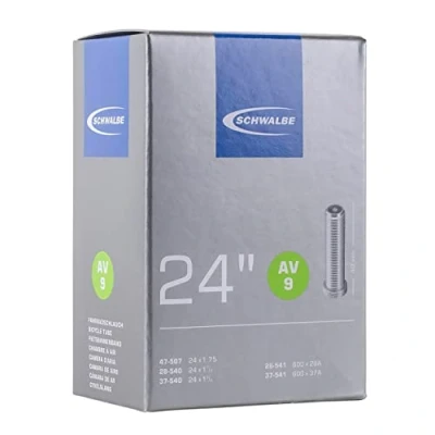 Image of Schwalbe AV9 24 x 1 1/8 1.75 Inch Inner Tube with Schrader Valve