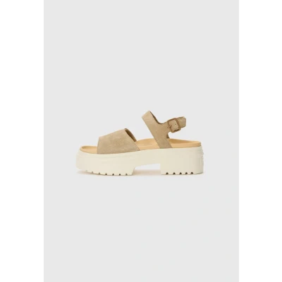 Image of Converse Chuck Taylor ALL STAR Platform sandals, Women&#039;s, Size: 5.5(39), Sand dune/egret shoes