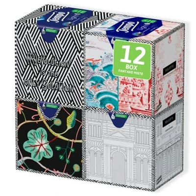 Image of Time Light 3 Ply Tissue Pack of 12 Box Square 60 (Blend graphics Diesel)