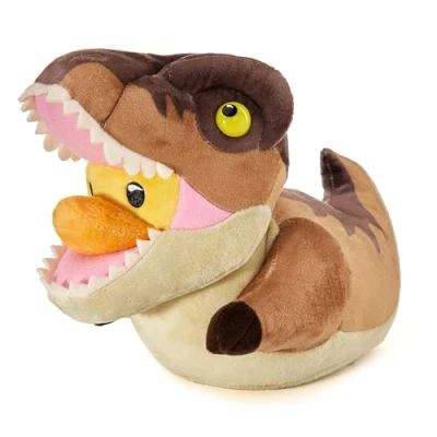 Image of TUBBZ Plush: Jurassic Park T Rex Cosplaying Rubber Duck Soft Plush Collectible Toy