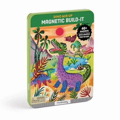 Image of Mudpuppy 9780735376809 Dino Mix Up Dinosaurs Magnetic Game, Multicoloured, one Size