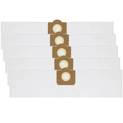 Image of SPARES2GO Microfibre Bags compatible with V TUF Mini M Class Extractor Vacuum VTUF MINIHSV Dust Buddy Bag (Pack of 5)