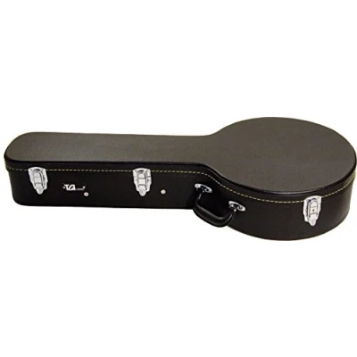Image of TGI 1990 Tenor Wooden Hard Case for Banjo, Black