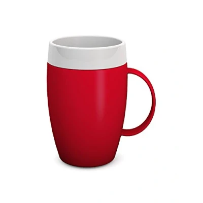 Image of Ornamin Mug with Internal Cone 140 ml Red (model 905) drinking aid, coffee cup, thermo mug, cup for elderly