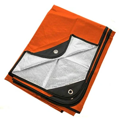 Image of Arcturus All Weather Outdoor Survival Blanket Purpose,Thermal,Reflective Orange