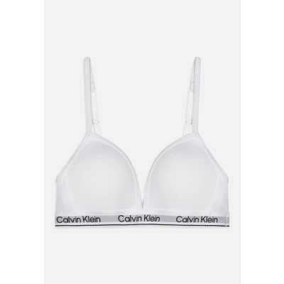 Image of Calvin Klein Underwear Triangle bra for kids, Size: 8 10y, Classic white