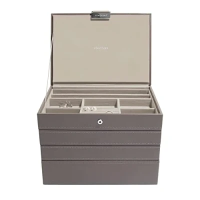 Image of Stackers Mink Classic Medium Jewellery Box, Set of 4