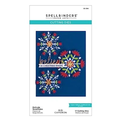 Image of Spellbinders Delicate Snowflakes Etched Dies from The Bibi&#039;s Collection by Bibi Cameron