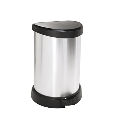 Image of Curver Waste Bin 20 Litre Pedal (Silver)