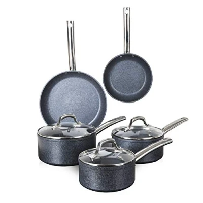 Image of Tower TruStone 5 Piece Pan Set Violet Black