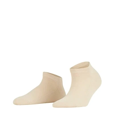Image of FALKE Women&#039;s Family W SN Sustainable Cotton Low Cut Plain 1 Pair Trainer Socks, Beige (Cream 4019) new eco friendly, 2.5 5