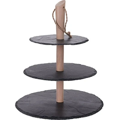 Image of 3 Tier Slate Cake Stand