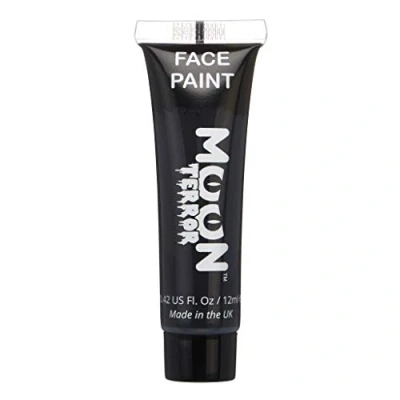 Image of Halloween Face Paint Body by Moon Terror Midnight Black SFX Make up, Special Effects up 12ml