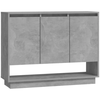 Image of vidaXL Sideboard Concrete Grey 97x31x75 cm Engineered Wood