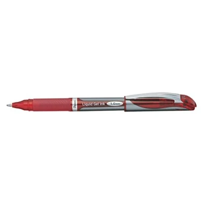 Image of Pentel BL60 B Gel Ink Rollerball Pen Metal Tip 1 mm Red