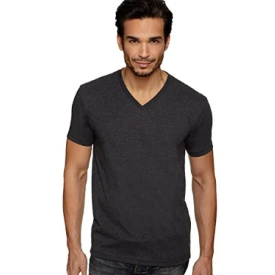 Image of Next Level Mens CVC V Neck Tee Charcoal 6240 M