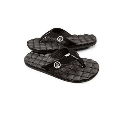 Image of Volcom Men&#039;s Recliner Sndl 0, Black Schwarz (Black White / Bwh), 4 UK