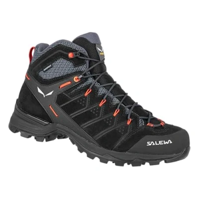 Image of SALEWA Ms Alp Mate Mid Ptx, Black Out/Fluo Orange, 12, MALE