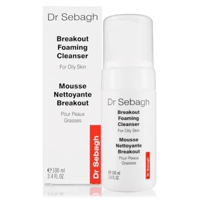 Image of Dr Sebagh Breakout Foaming Cleanser Anti Blemish Face Wash for Oily &amp; Acne Prone Skin Deep Cleansing Purifying Formula (100ml)