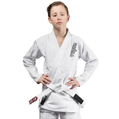 Image of Venum Kid&#039;s Contender Kimoni Bjj Jiu Jitsu Suit, White, Size C2 (Manufaturer size:L)