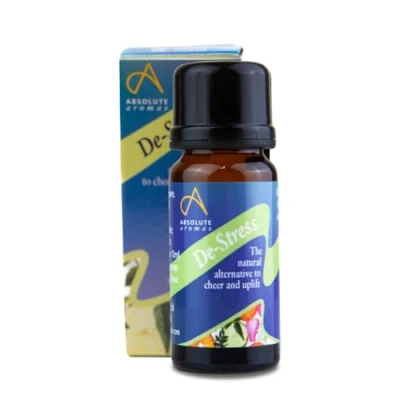 Image of Absolute Aromas De Stress Essential Oil Blend 10ml 100% Pure Lavender, Jasmine, Frankincense and Ylang Oils for Diffusers &amp; Aromatherapy