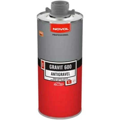Image of Novol Gravit 600 Protective Stonechip Antigravel Durable Black 1 Litre