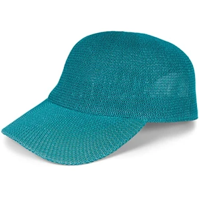 Image of styleBREAKER Unisex Paper Straw Baseball Cap Unicoloured, Airy Summer Basecap, Metal Buckle Adjustable 04023090, Colour:Camel