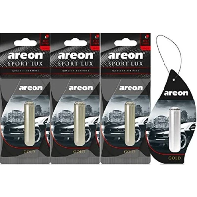 Image of AREON Car Air Freshener, Sport Lux Gold, Liquid, 5 ml, 1 x