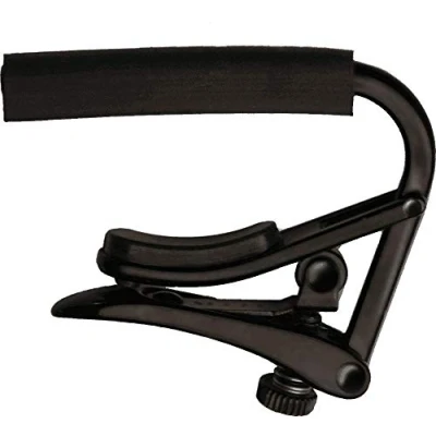 Image of Shubb C1K Acoustic Guitar Capo, Black Chrome