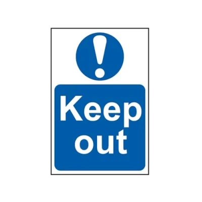 Image of Scan Keep Out PVC Sign 400 x 600mm SCA4003