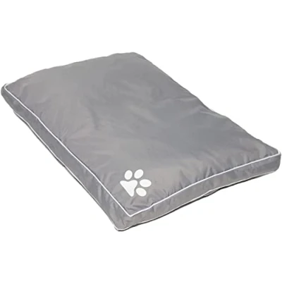 Image of AmigoZone Large Pet Dog Bed Zipped Removable &amp; Washable Cushion Cover Only (Waterproof Grey)
