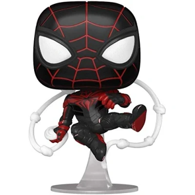 Image of Funko POP! Games: Miles Morales Advanced Tech Suit Spider man Game Collectable Vinyl Figure Gift Idea Official Merchandise Toys for Kids &amp; Adults Video Games Fans