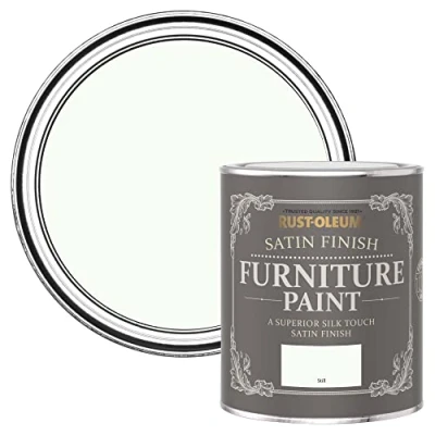 Image of Rust Oleum Off White Furniture Paint in Satin Finish Still 750ml
