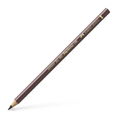 Image of Faber Castell Art &amp; Graphic Polychromos Colour Pencil, (176), Van Dyck Brown, For Art, Craft, Drawing, Sketching, Home, School, University, Colouring