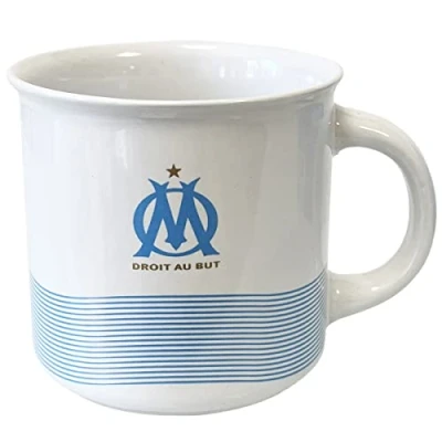 Image of Olympique de Marseille Ceramic Mug &quot;Droit au But&quot; Official Licensed Product
