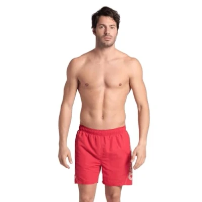 Image of Arena Men&#039;s Fundamentals Logo R Beach Boxer Red White