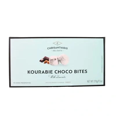 Image of Chrisanthidis Delights Kourabie Shortbread Choco Bites with Almonds, 270 g