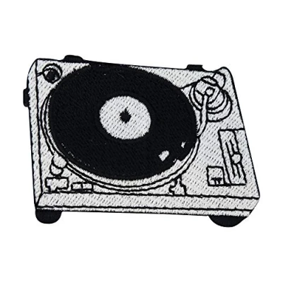 Image of Dj Mixing Console Iron on Patch Patches, Patch, Embroidery Ironable Badges Finally Home