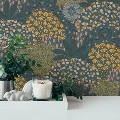 Image of Galerie Wallpaper Forest Bloom Motif FS72008