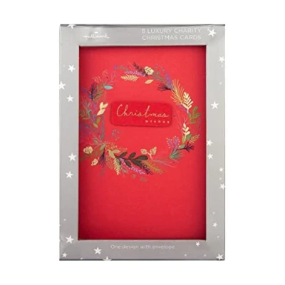 Image of Hallmark Luxury Charity Christmas Cards, 1 Design, Pack of 8 Various,25559876