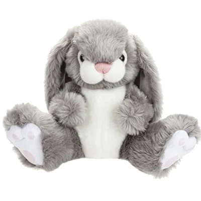 Image of VFM Grey Bunny 35cm Plush Milly Rabbit Lifelike Premium Fluffy Toy