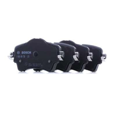 Image of 34106863293, 34116860017 Brake pad set BOSCH 0 986 494 736 Low Metallic excl. wear warning contact MINI: Hatchback, Countryman