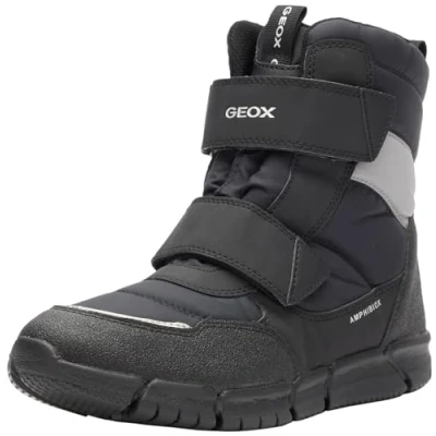 Image of Geox J Flexyper Boy B ABX Ankle Boot, Schwarz, 10 UK Child