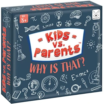 Image of Board Game for Kids and Parents Trivia Games Quiz Family Party vs Why is That? Age 8+
