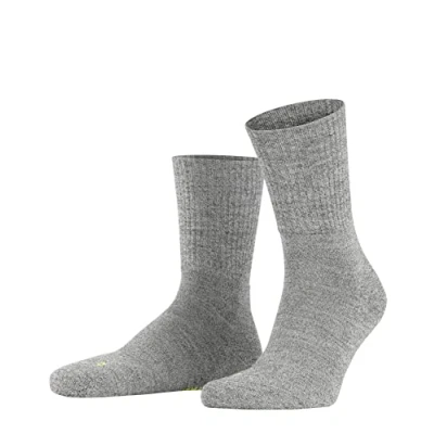 Image of FALKE Unisex Walkie Light U SO Wool Plain 1 Pair Socks, Grey (Graphite Melange 3060), 4 5