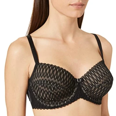 Image of Triumph Womens Aura Spotlight Bra Black Polyamide Size 32E